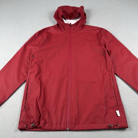 Rains Base Jacket Men’s XXS/XS Red Full Zip Hooded Long Sleeve Waterproof - Picture 7 of 16